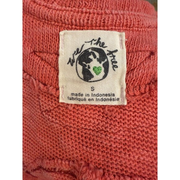 Free People Coral Red We The Free Knit Boho Sleeveless Tank Top Womens Sz S - Picture 3 of 5